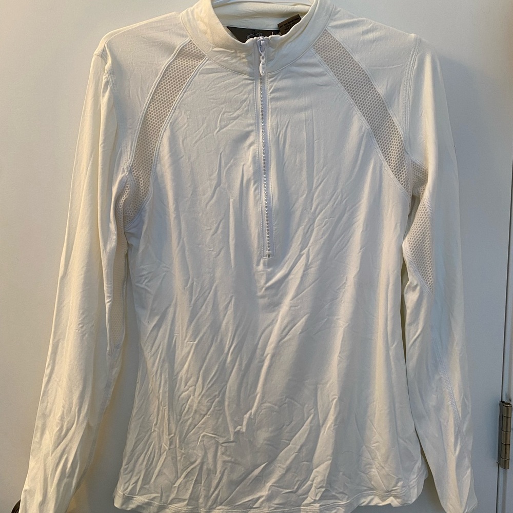 Goode rider rhinestone zipper show shirt size small
